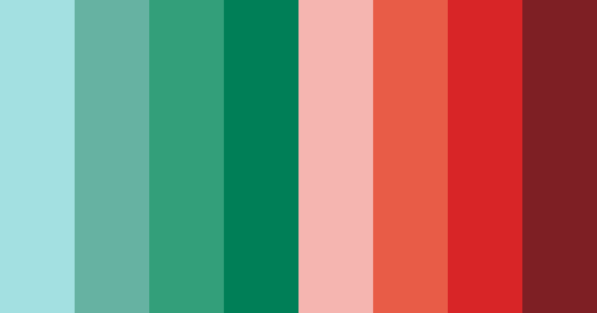 Download tropical harmony color palette PNG image (landscape)