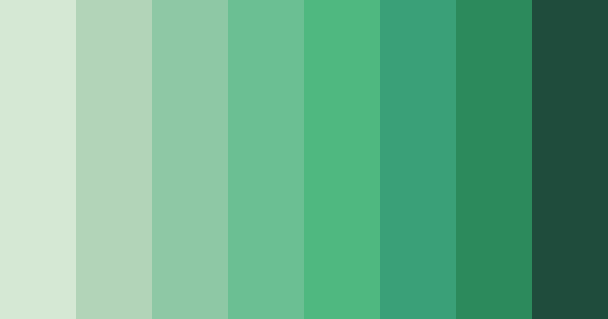 Download emerald tide color palette PNG image (landscape)