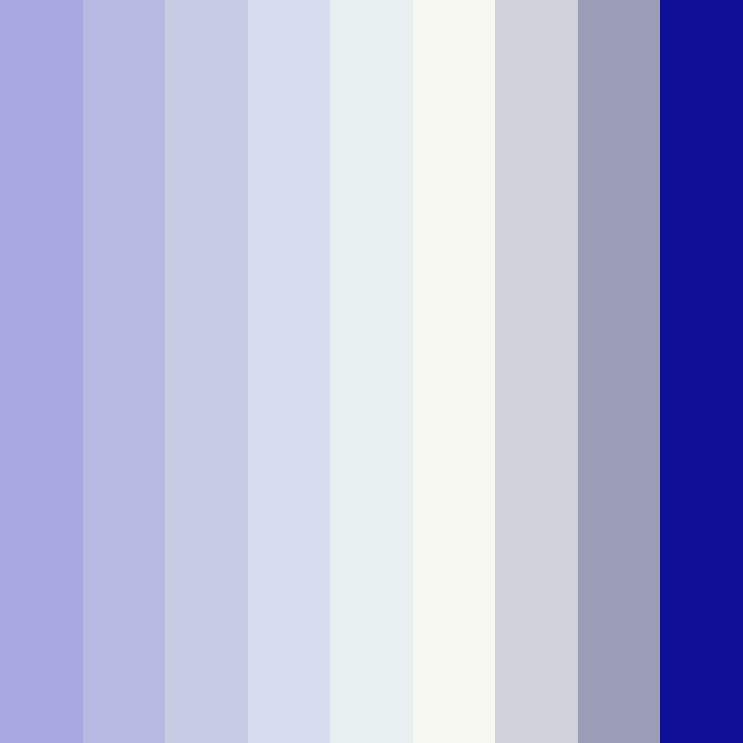 Download blue haze color palette PNG image (square)