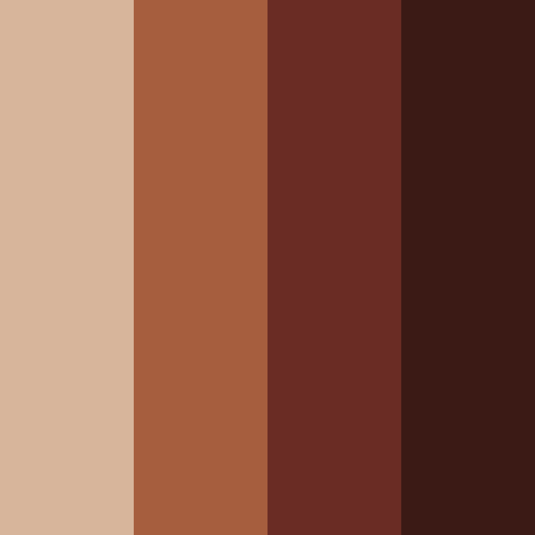 Download earthy embers color palette PNG image (square)