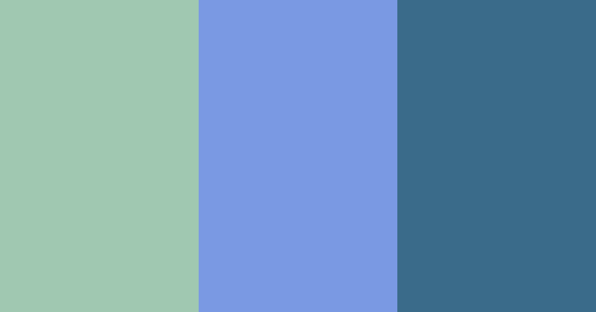 Download shades of blue green color palette PNG image (landscape)