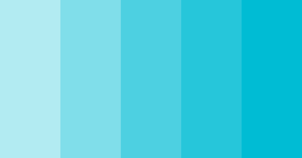 Download aqua serenade color palette PNG image (landscape)