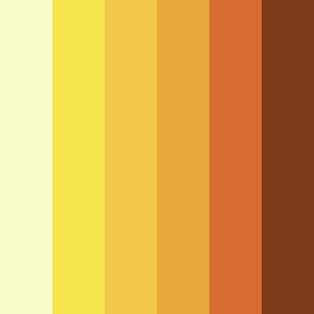 Download golden harvest color palette PNG image (square)