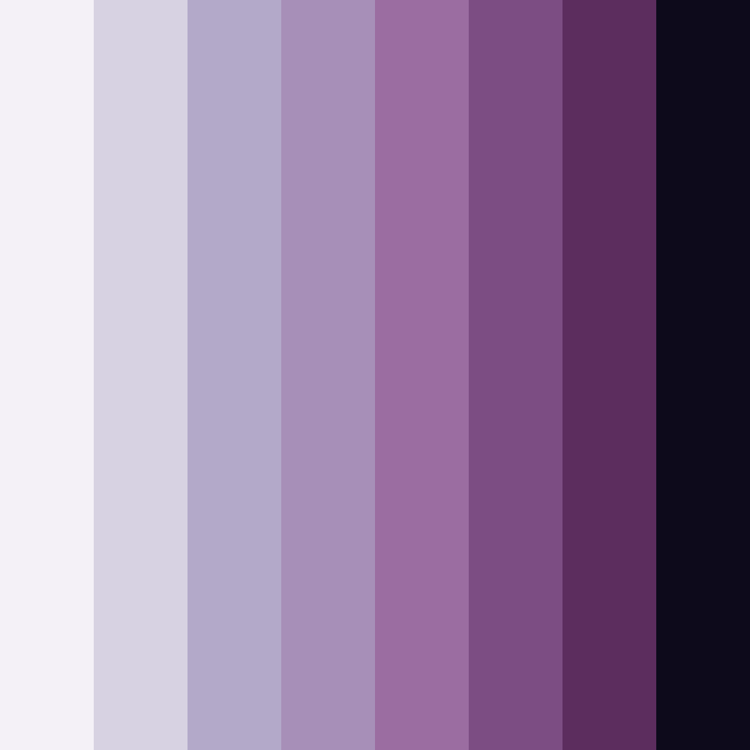 Download midnight lavender dream color palette PNG image (square)
