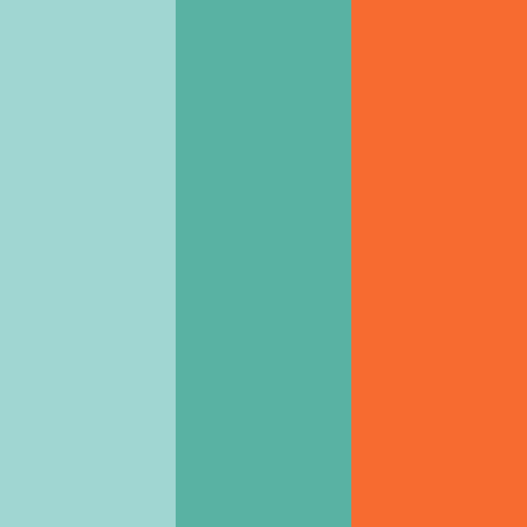 Download tropical sunrise color palette PNG image (square)