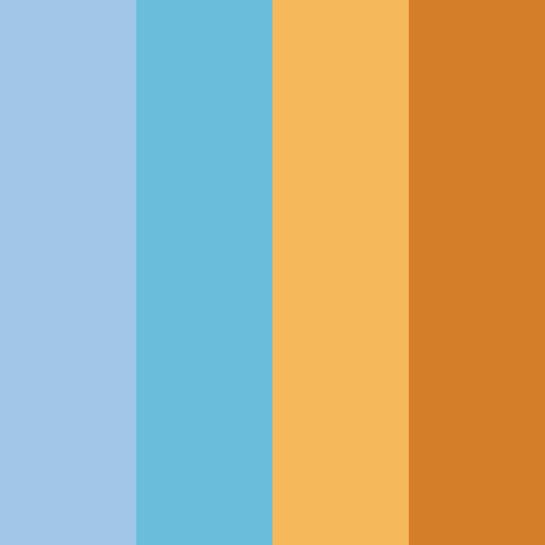 Download deep ocean sunset color palette PNG image (square)