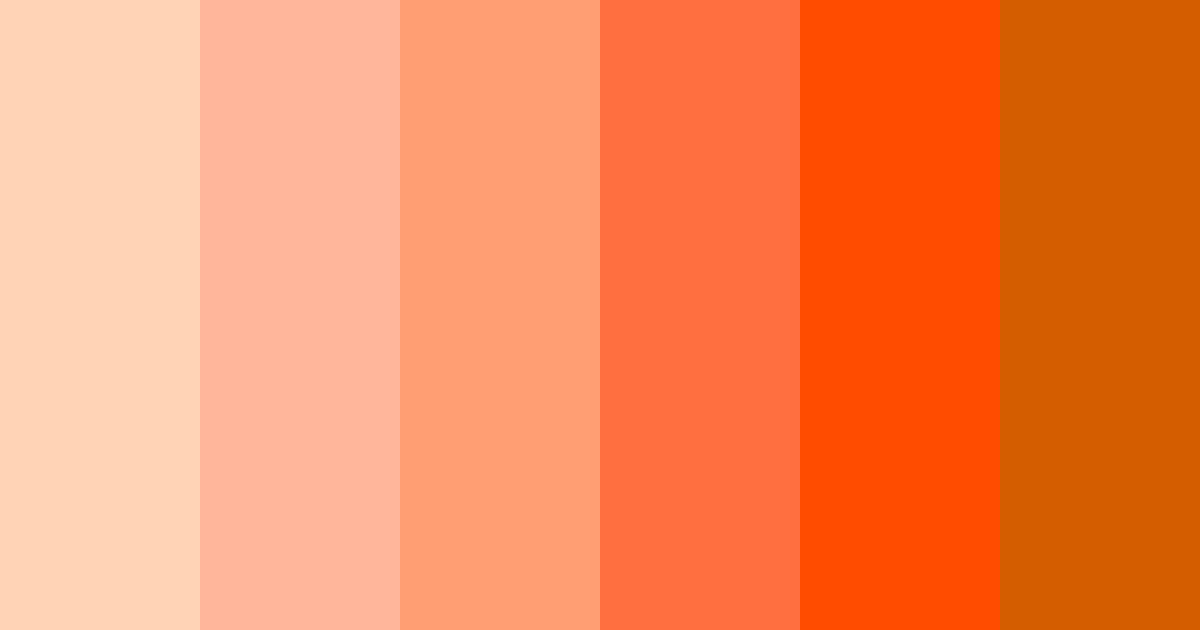Download orange sunset color palette PNG image (landscape)