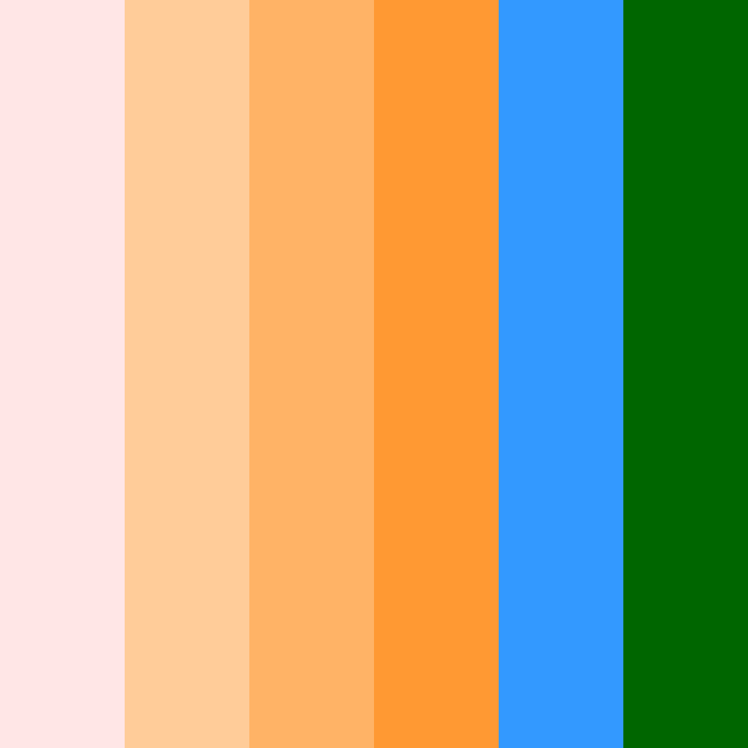 Download sunset symphony color palette PNG image (square)