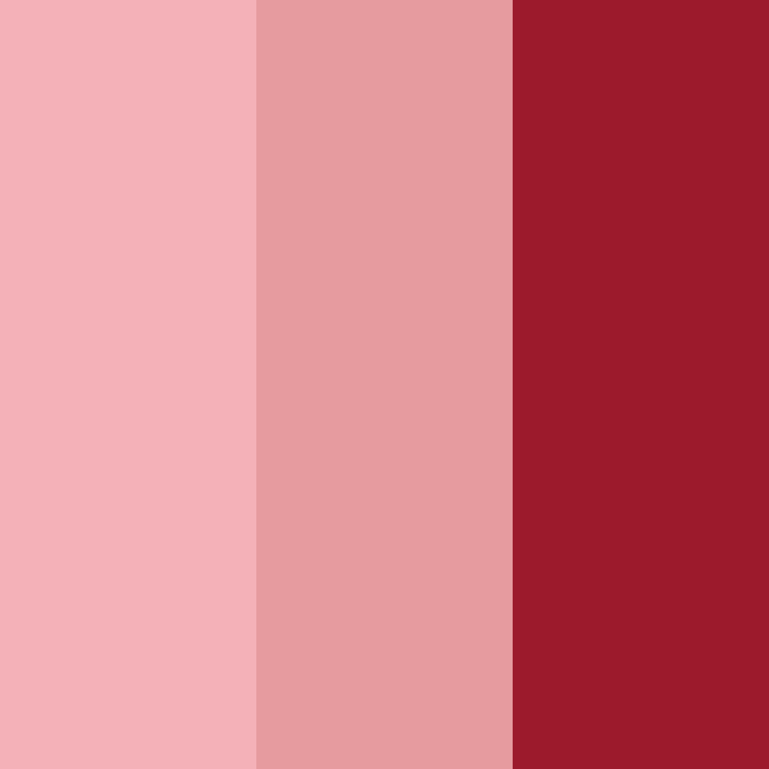 Download red blossoms color palette PNG image (square)