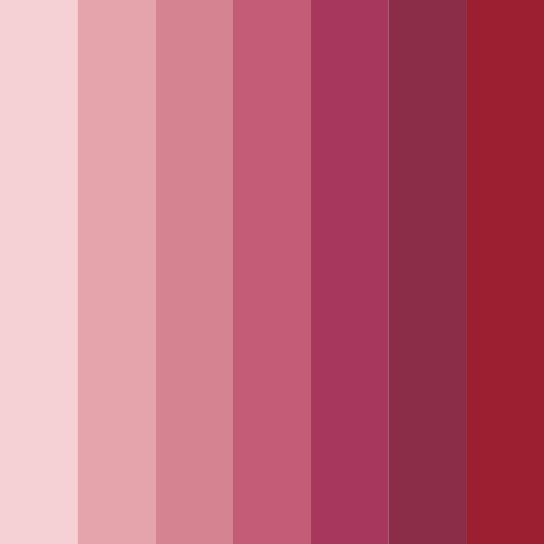 Download crimson rose garden color palette PNG image (square)
