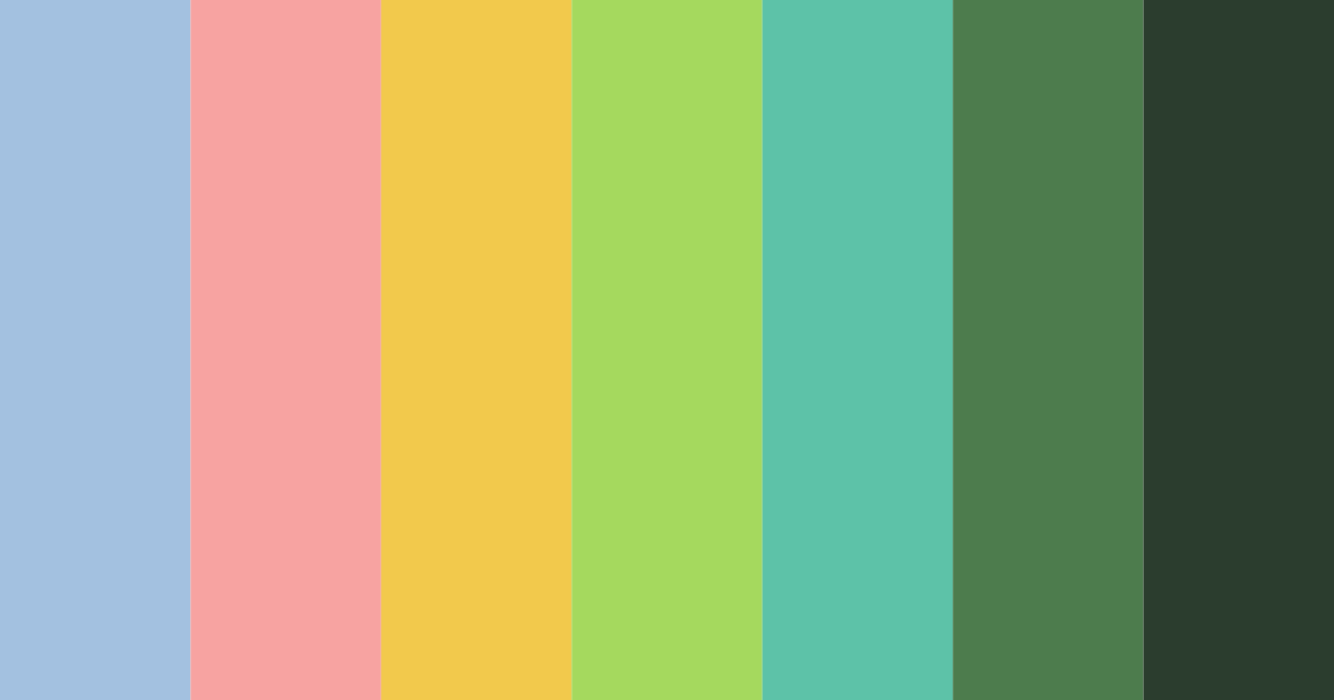 Download shades of blue green red color palette PNG image (landscape)