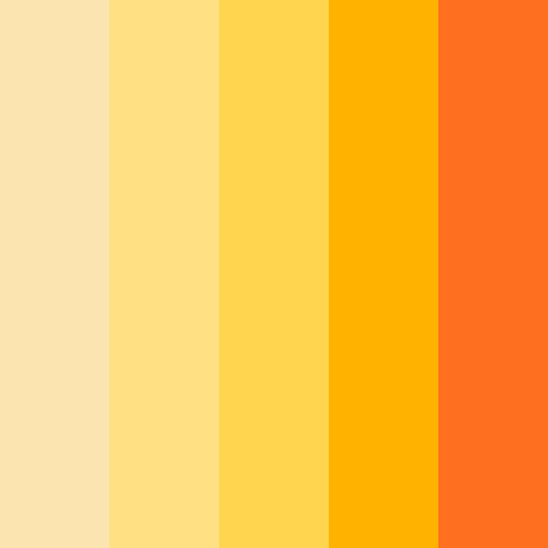 Download bright yellow color palette PNG image (square)