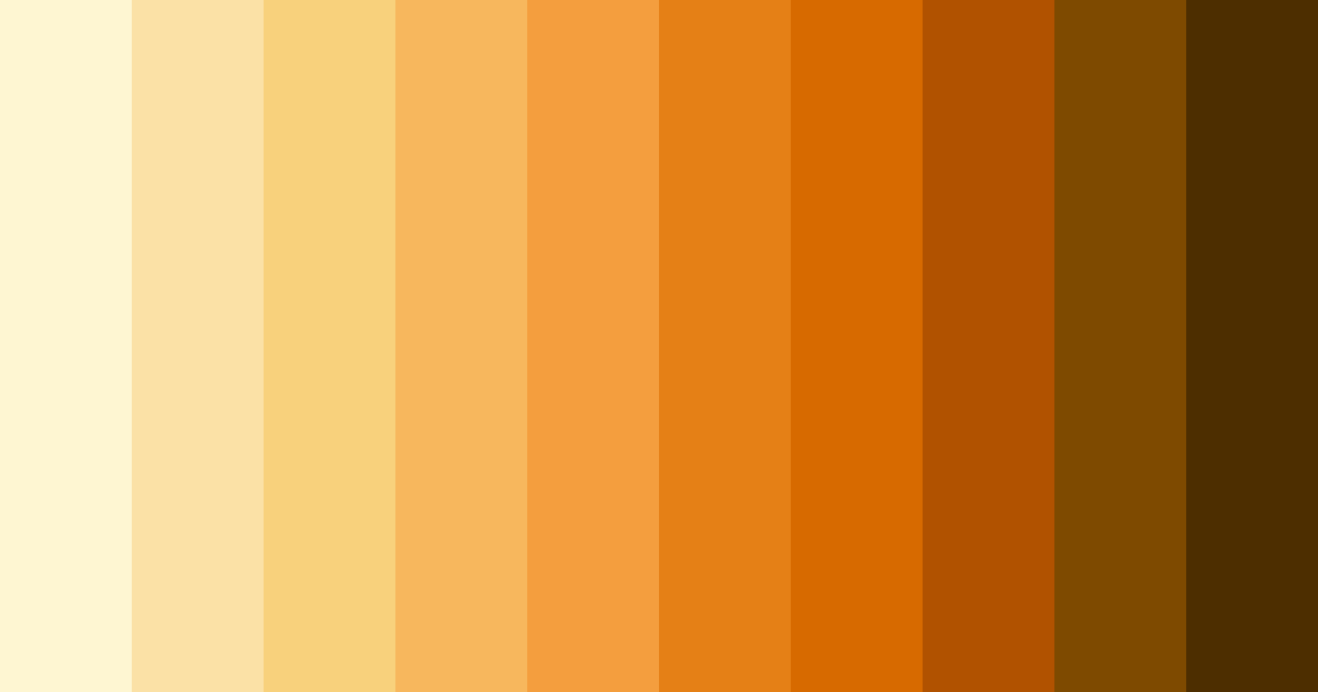 Download golden summer glow color palette PNG image (landscape)