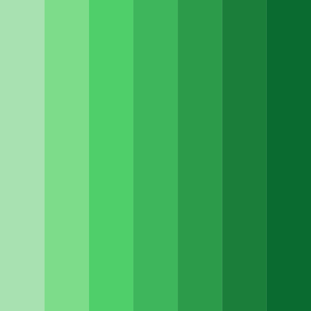 Download emerald oasis color palette PNG image (square)