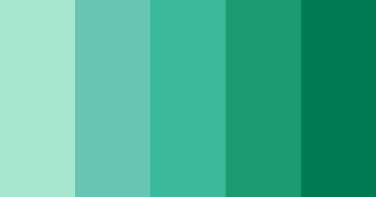 Download tropical oasis color palette PNG image (landscape)