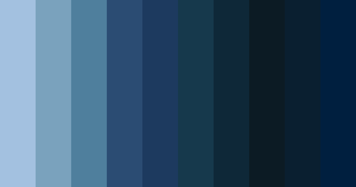 Download deep blue depths color palette PNG image (landscape)