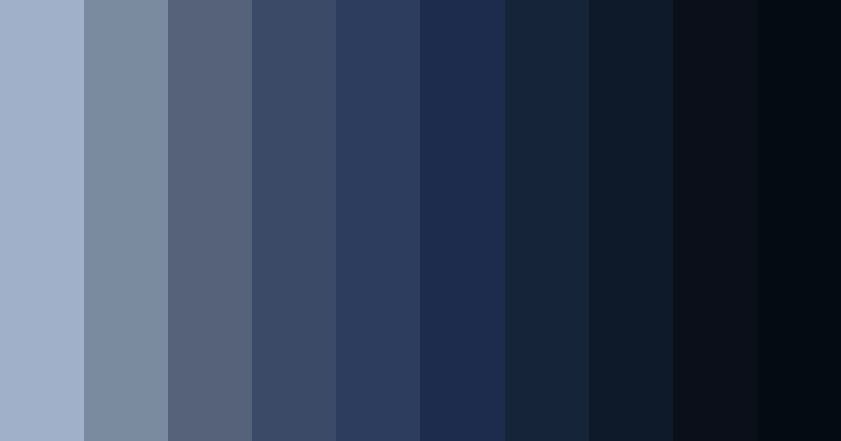 Download midnight prussian dreams color palette PNG image (landscape)