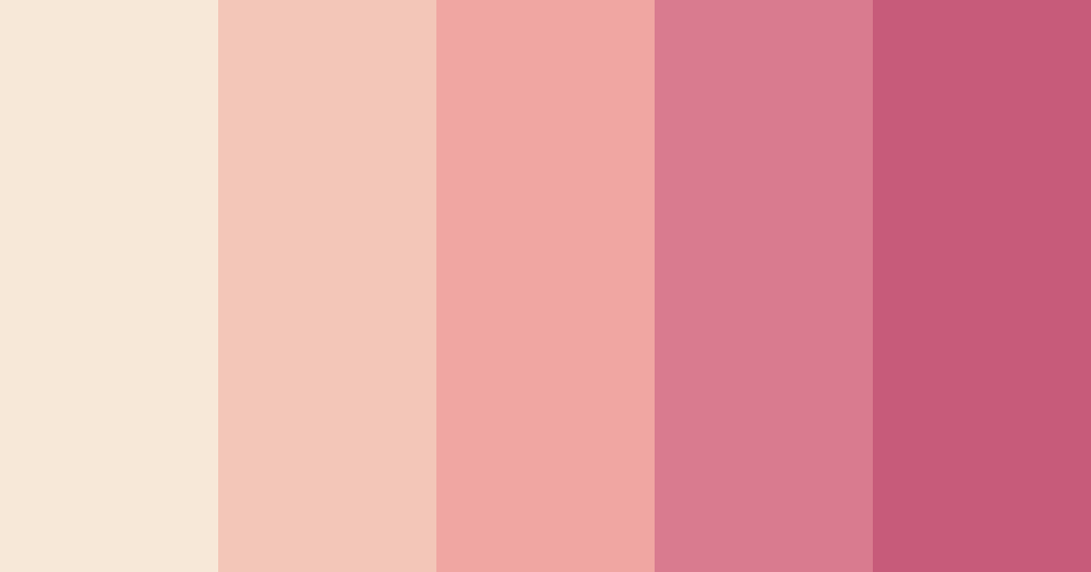 Download blushing rose garden color palette PNG image (landscape)