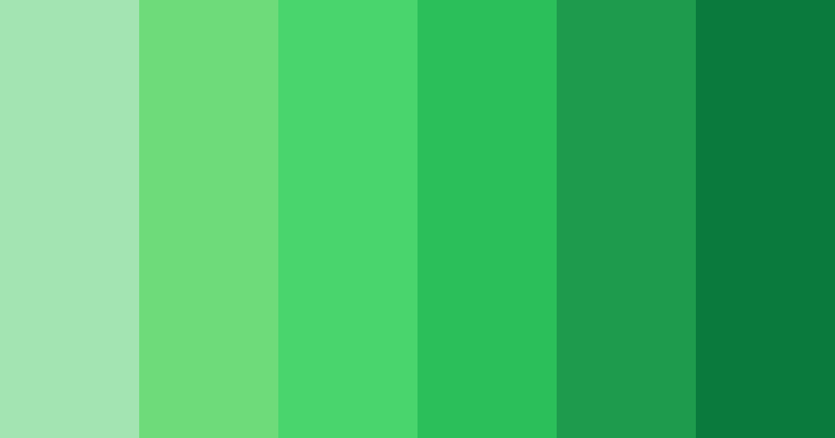 Download emerald oasis color palette PNG image (landscape)