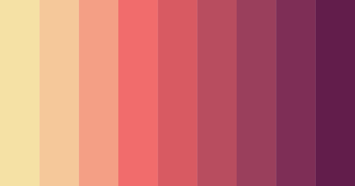 Download sunset blooms color palette PNG image (landscape)