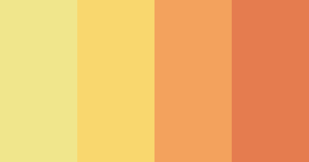 Download golden sunset serenade color palette PNG image (landscape)