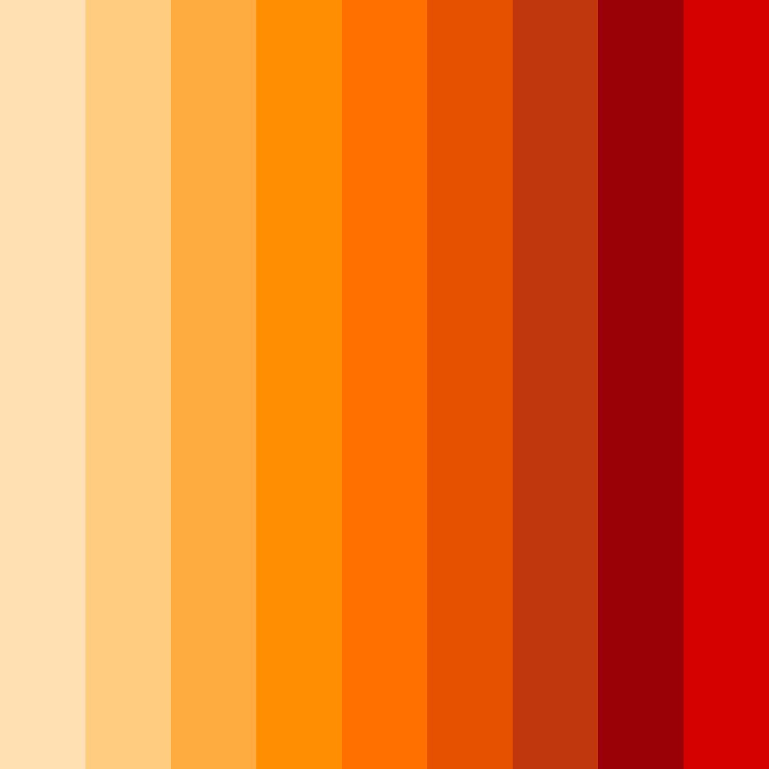 Download sunset ember color palette PNG image (square)