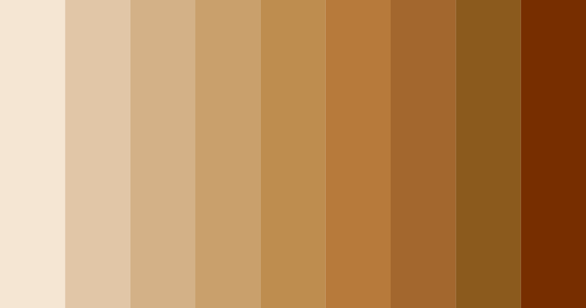 Download earthy ember color palette PNG image (landscape)