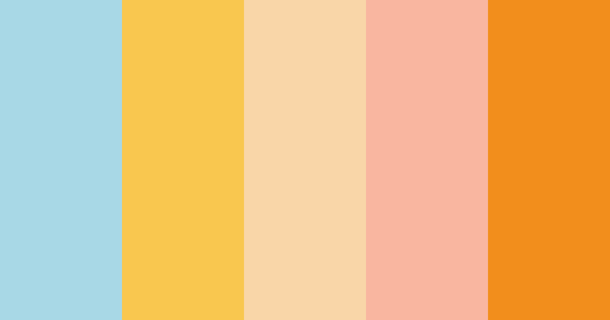 Download sunny serenity color palette PNG image (landscape)