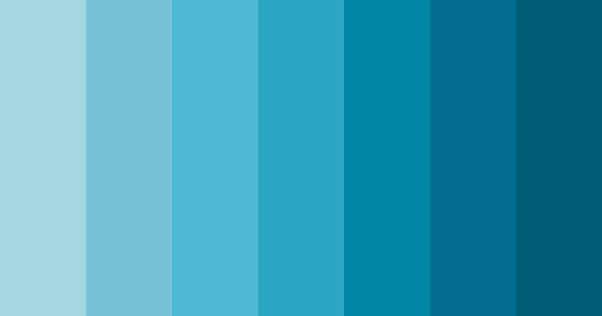 Download teal mar color palette PNG image (landscape)