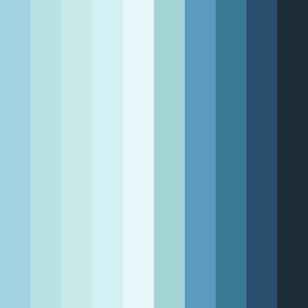Download blue tahoe color palette PNG image (square)
