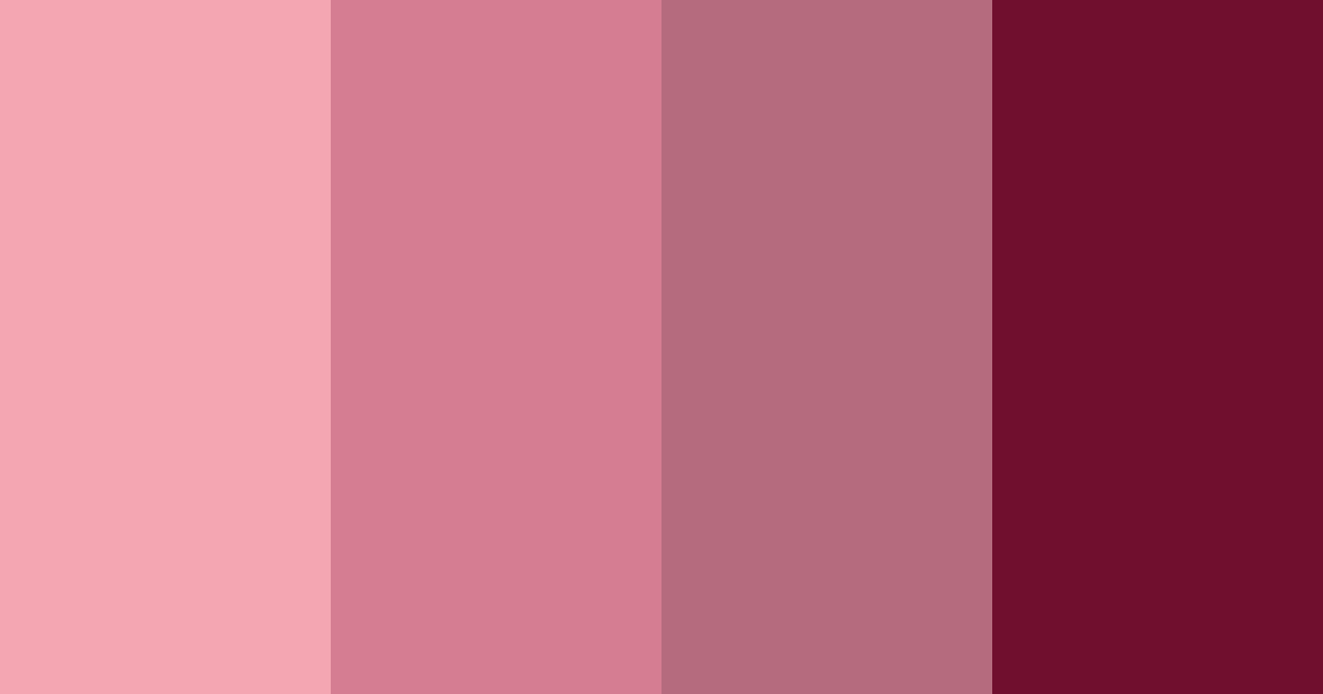 Download dark red blossom color palette PNG image (landscape)