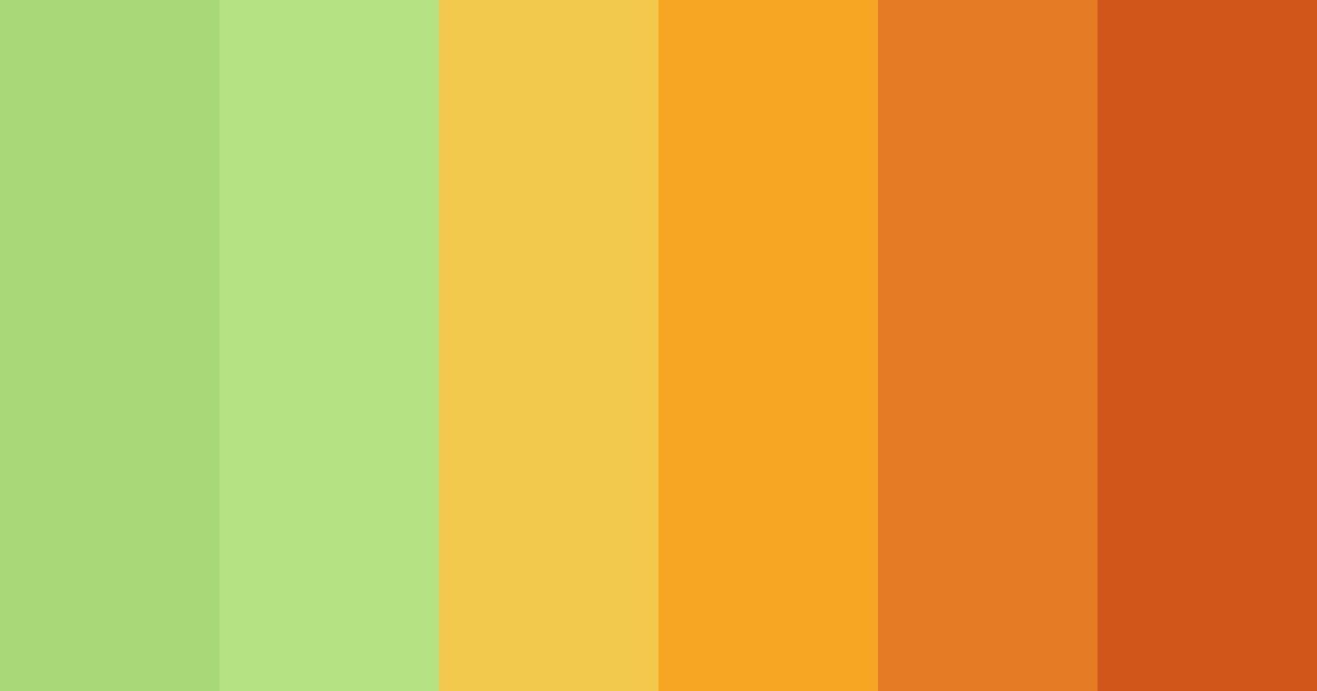 Download citrus grove bliss color palette PNG image (landscape)