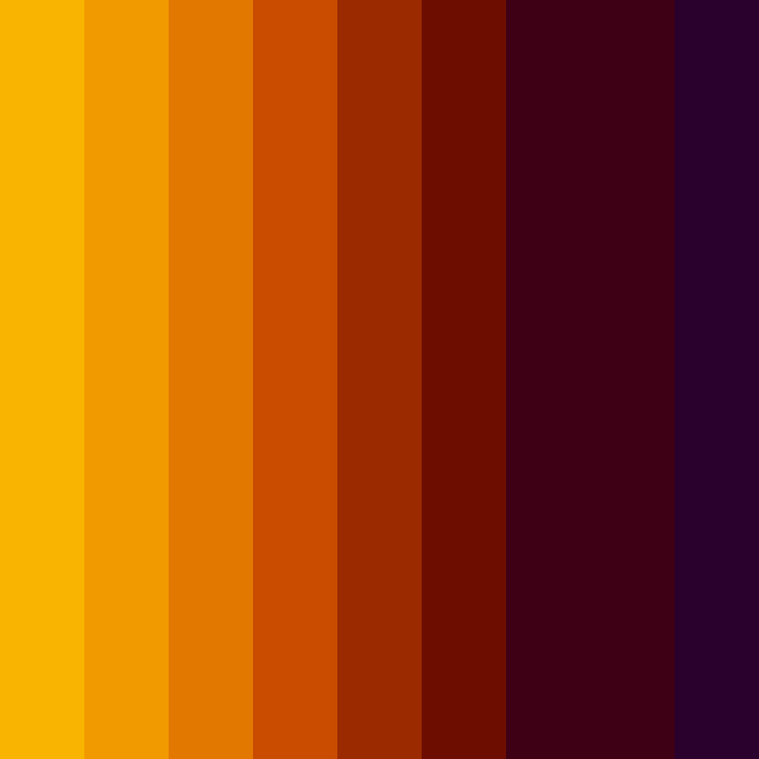 Download orange sunset color palette PNG image (square)
