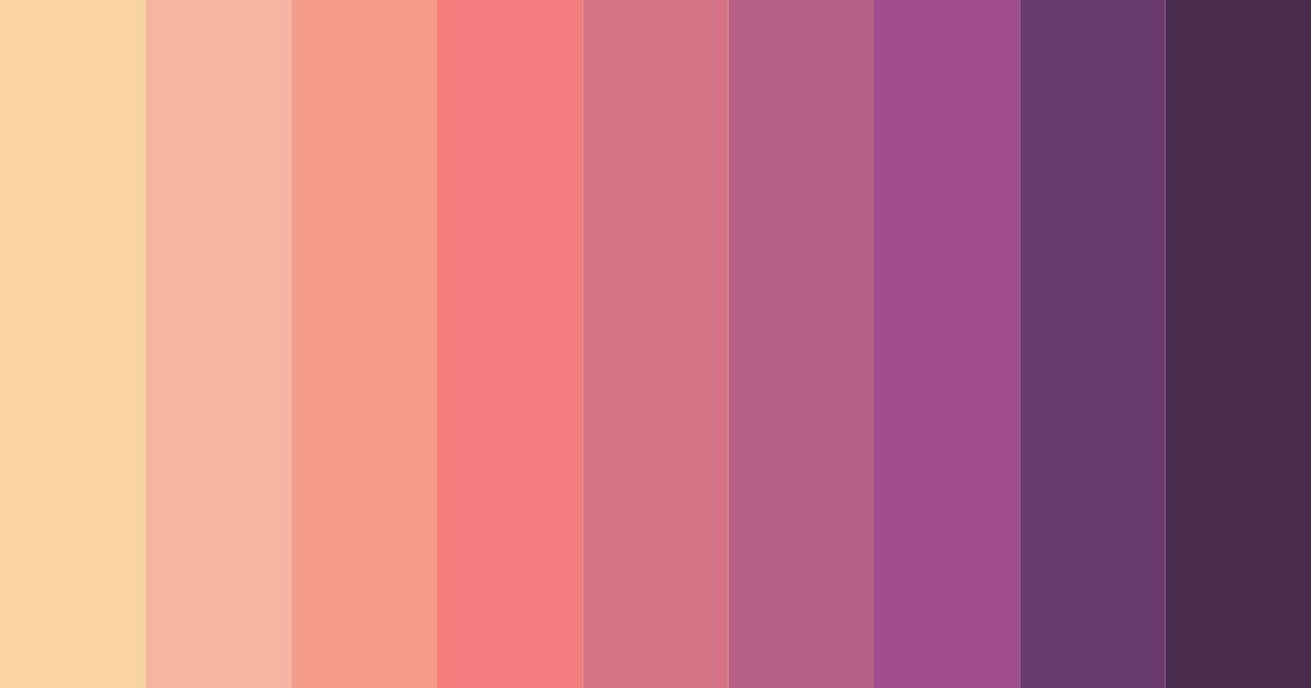 Download sunset pink color palette PNG image (landscape)