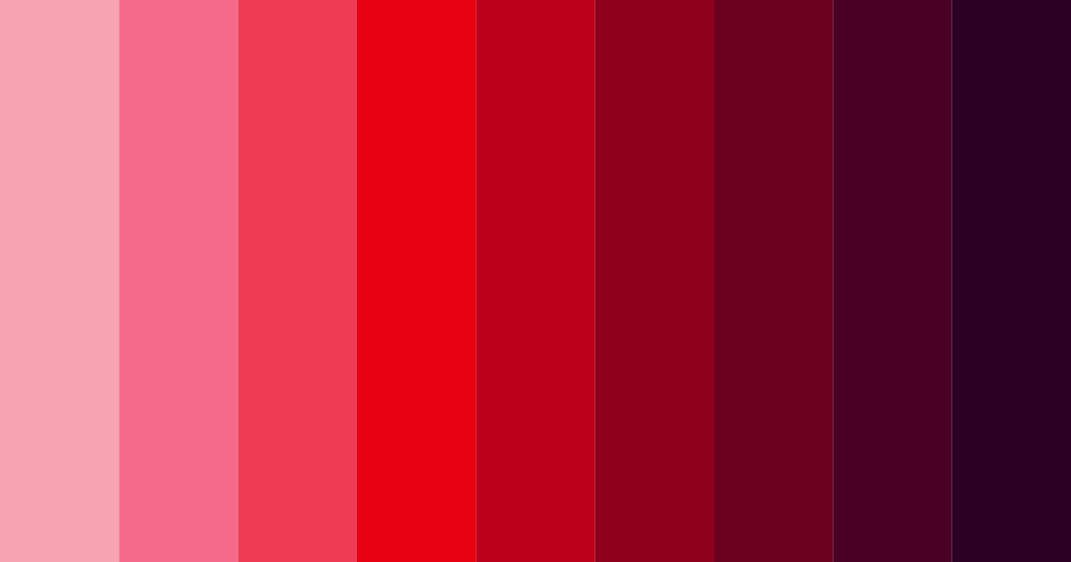 Download crimson velvet dream color palette PNG image (landscape)