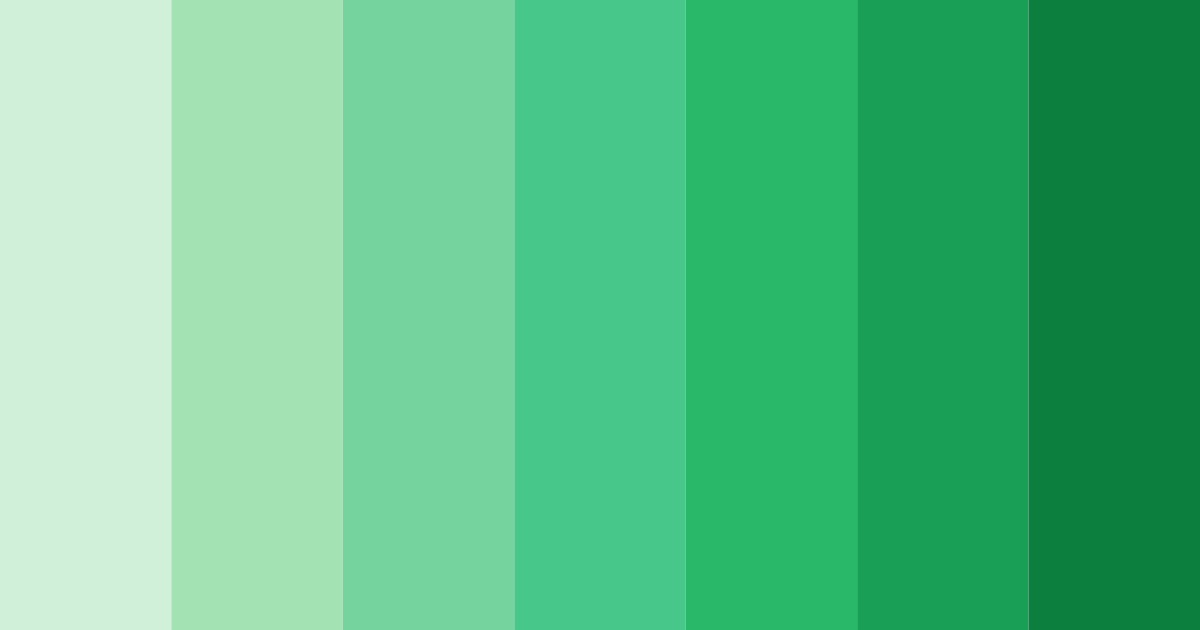 Download emerald symphony color palette PNG image (landscape)