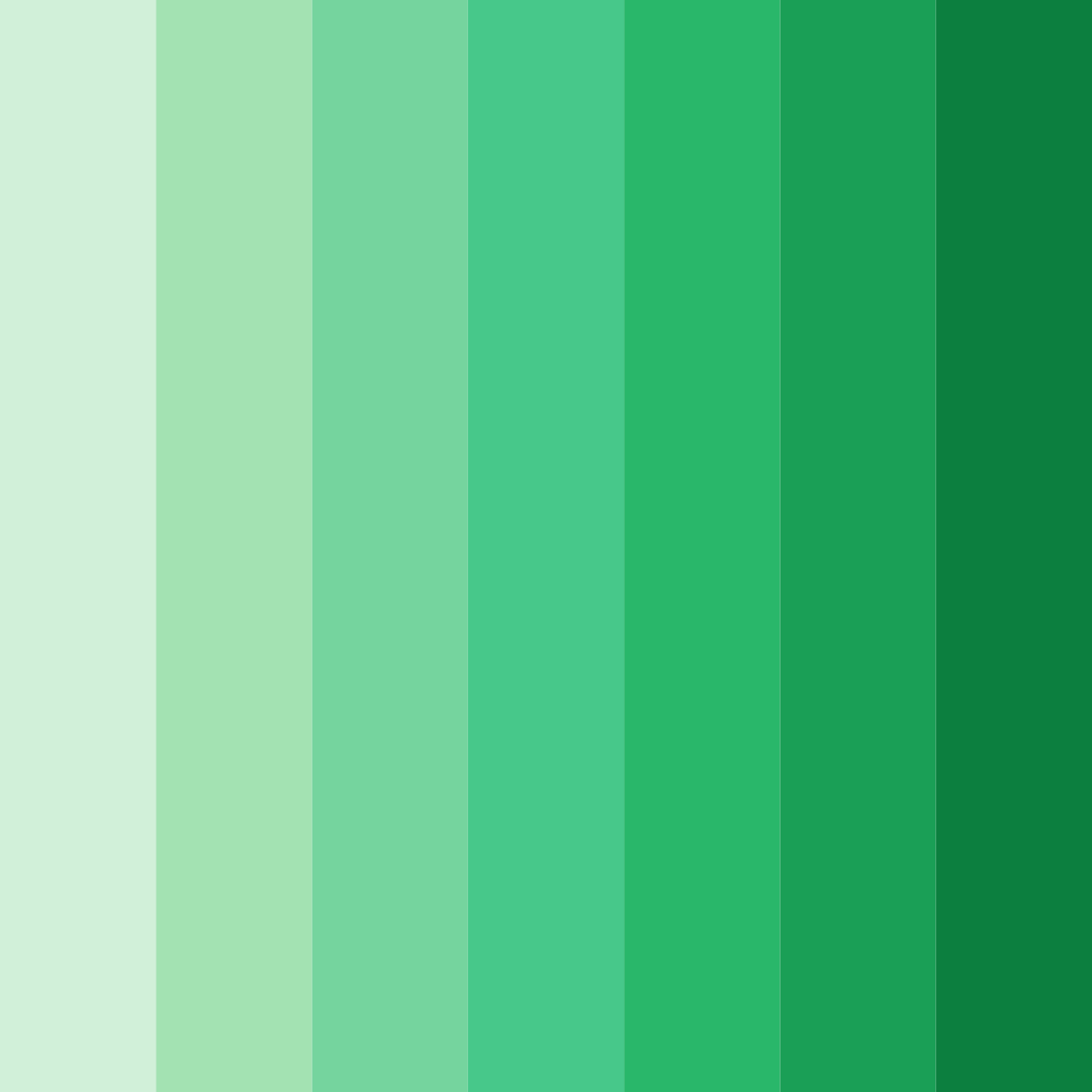 Download emerald symphony color palette PNG image (square)