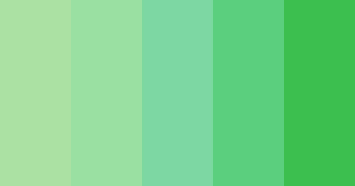 Download shades of lime color palette PNG image (landscape)