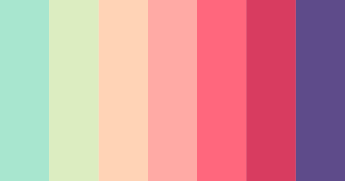 Download emerald symphony color palette PNG image (landscape)