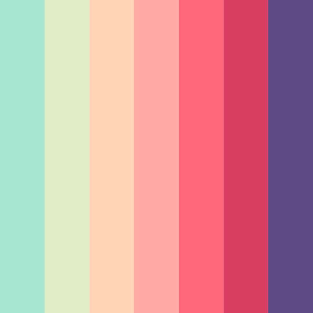 Download emerald symphony color palette PNG image (square)