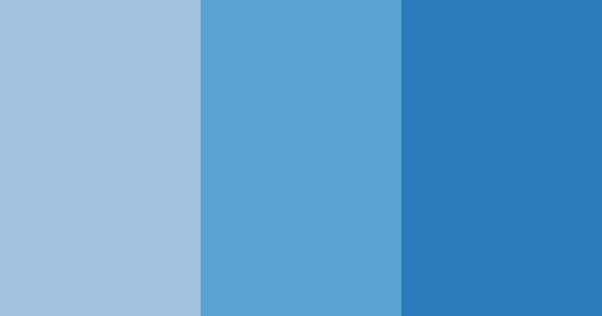 Download bright blue shades color palette PNG image (landscape)