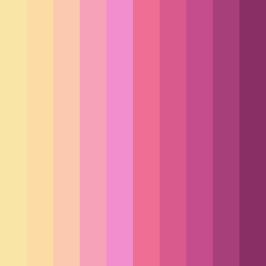 Download pink birthday color palette PNG image (square)