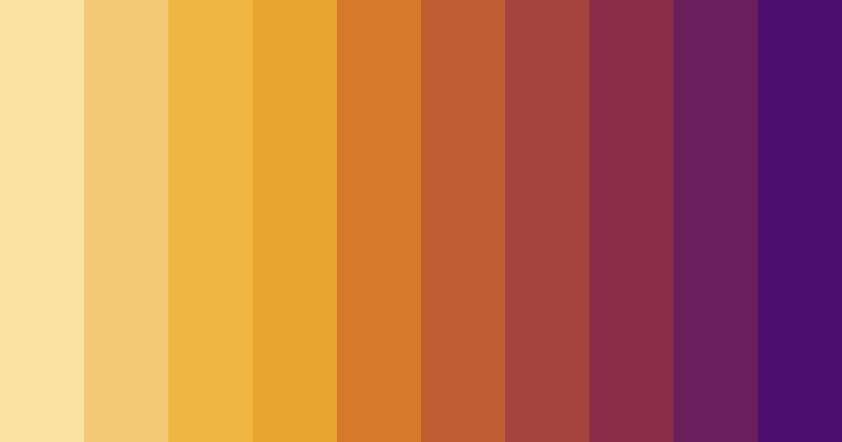 Download warm yellow color palette PNG image (landscape)