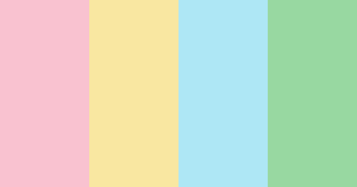 Download pastel garden delight color palette PNG image (landscape)