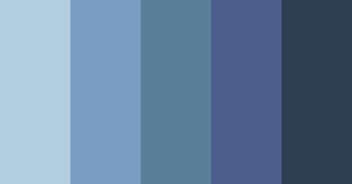 Download shades of blue violet color palette PNG image (landscape)