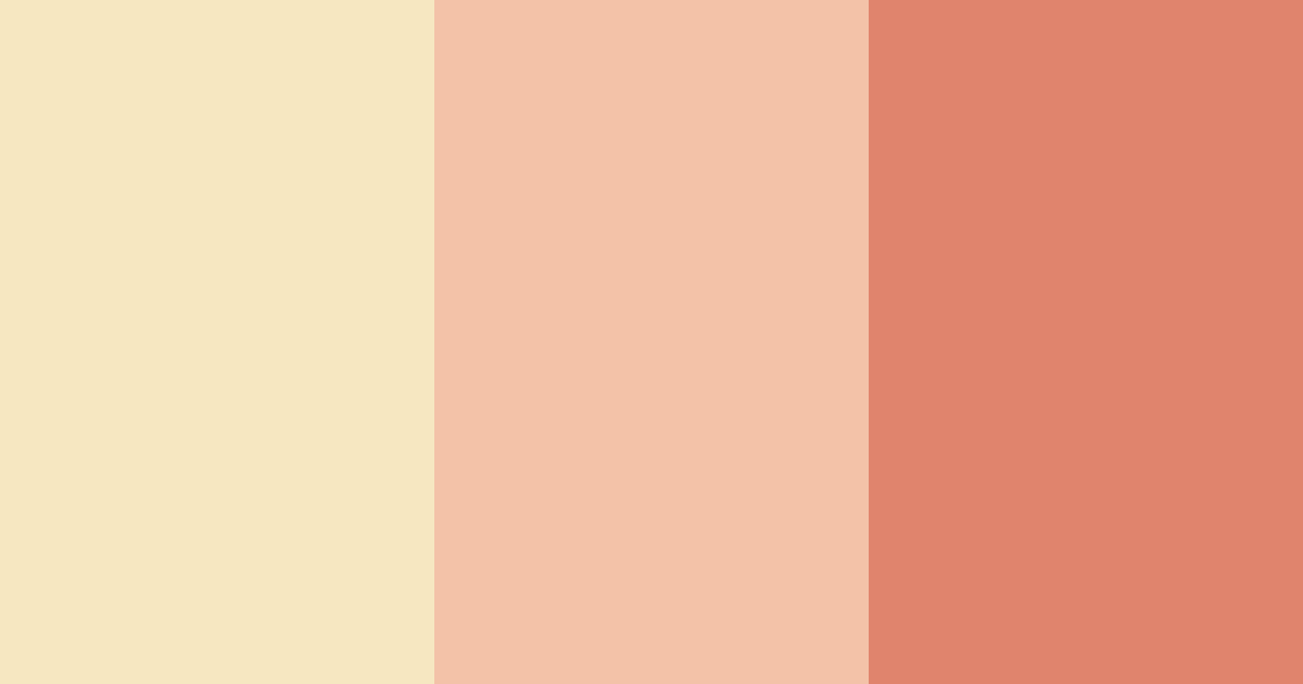 Download peachy sunset color palette PNG image (landscape)