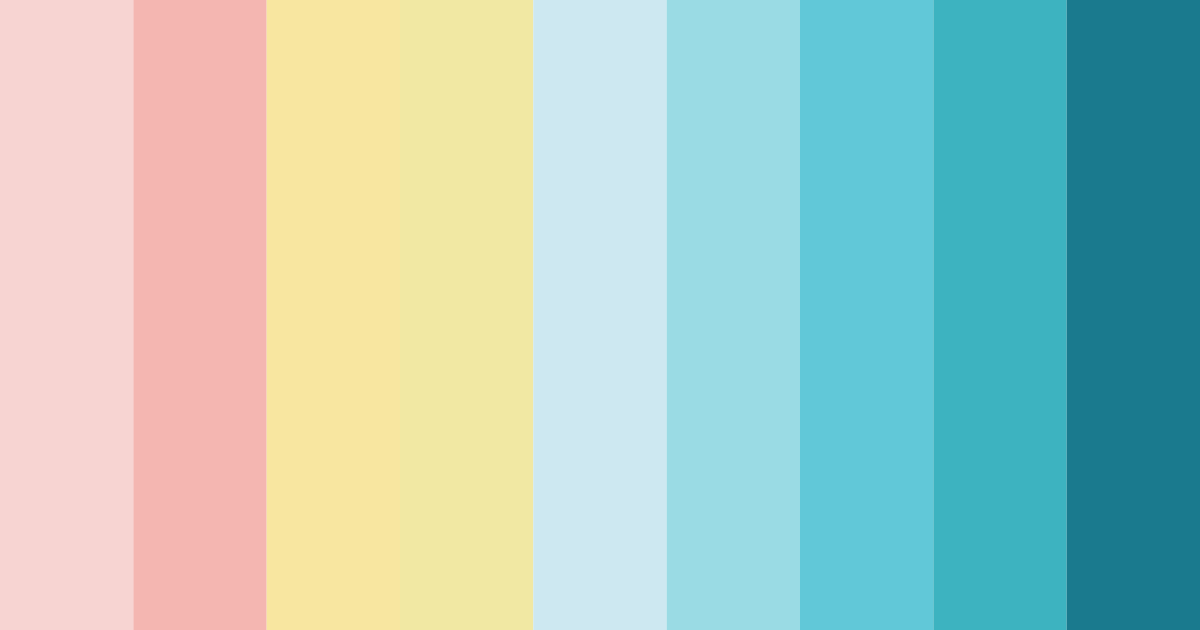 Download tropical sunrise serenity color palette PNG image (landscape)