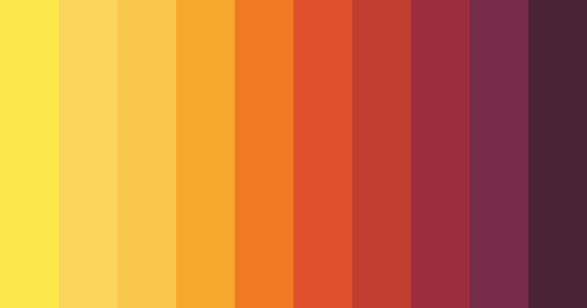 Download yellow sunset color palette PNG image (landscape)