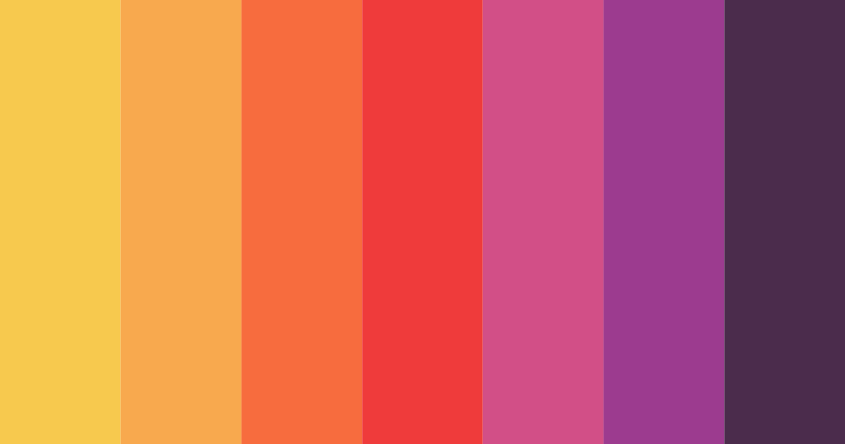 Download sunset speedster color palette PNG image (landscape)