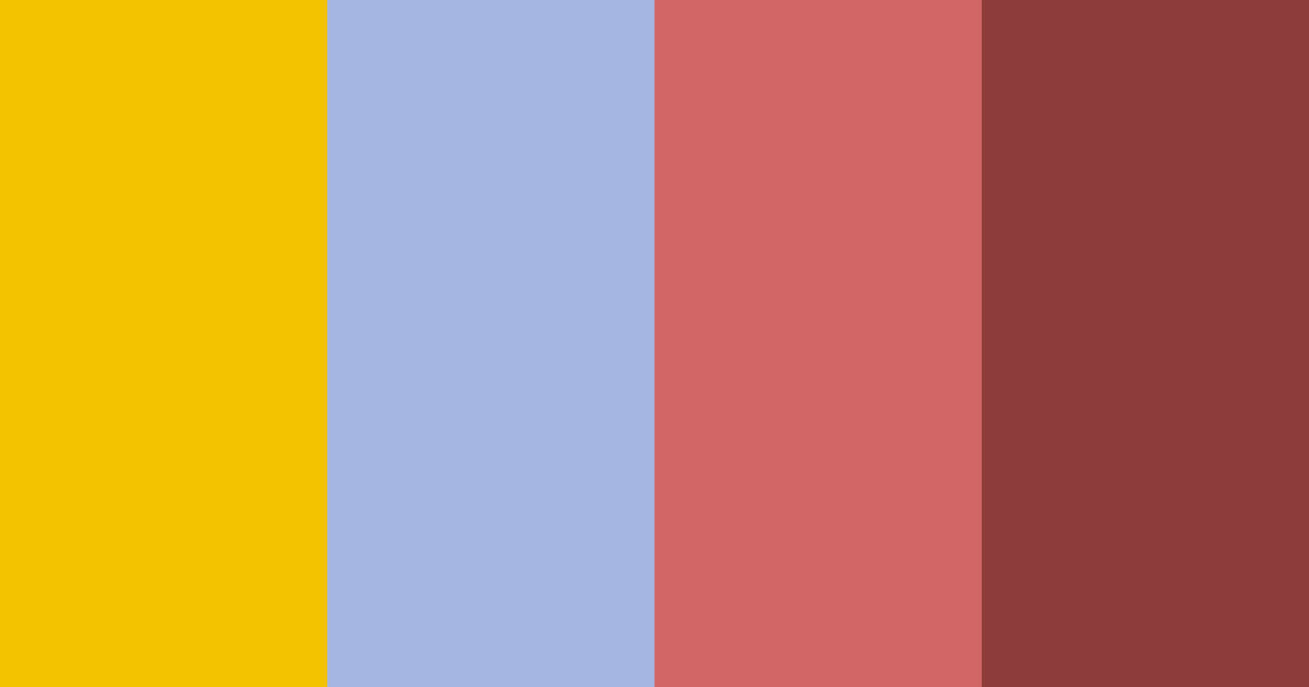 Download vibrant red blue yellow color palette PNG image (landscape)